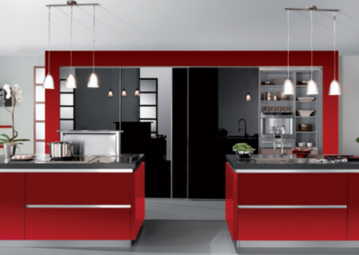 Cuisine-laque-rouge