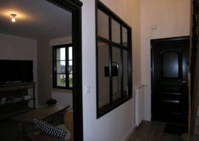 Verrière laqué noir Meubles Barbier